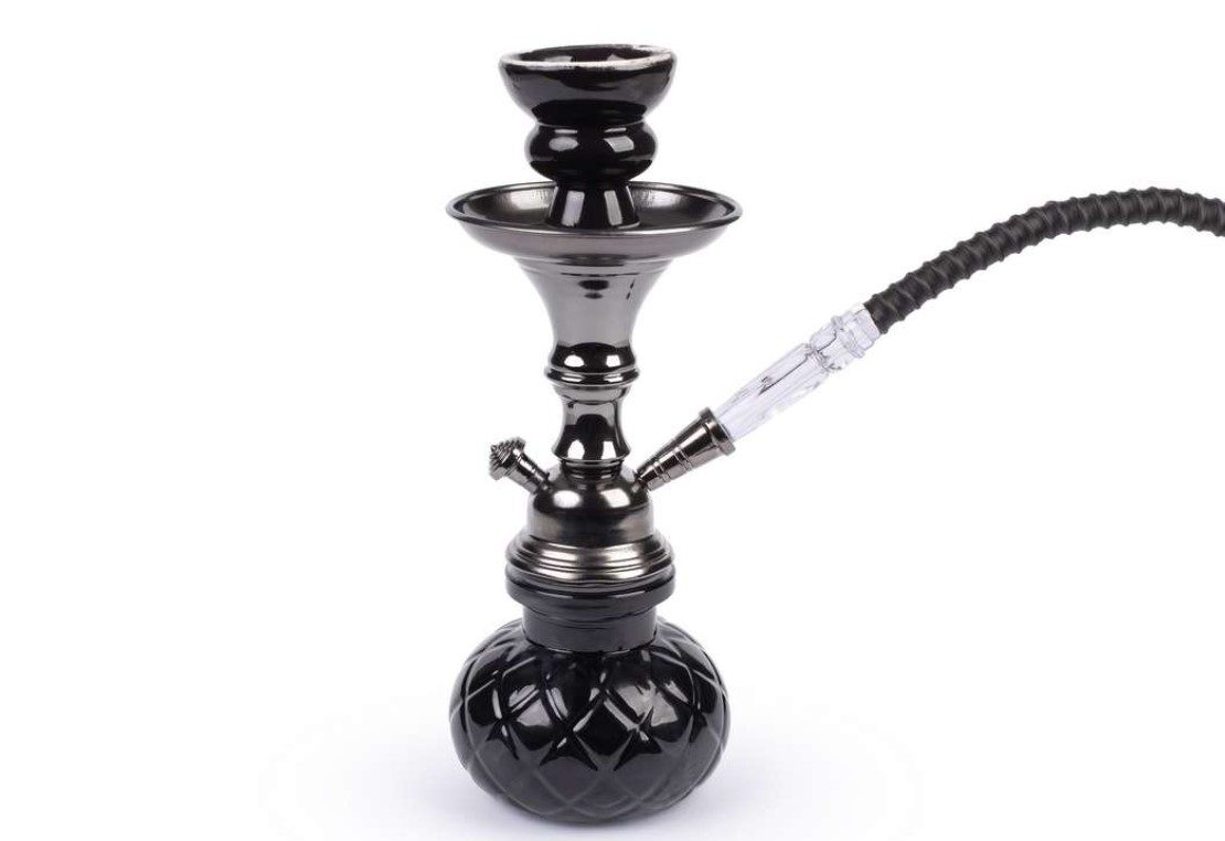 Hookah fekete vízipipa 1 csöves 26 cm